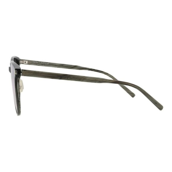 Saint Laurent Unisex Square/Rectangle Grey Grey Silver Fashion Designer Eyewear - Picture 3 of 4